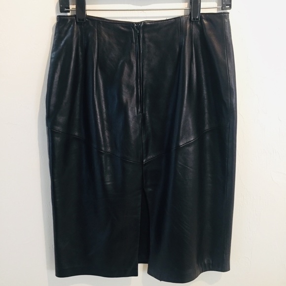 🔥Last Week🔥 black leather skirt - Picture 3 of 8